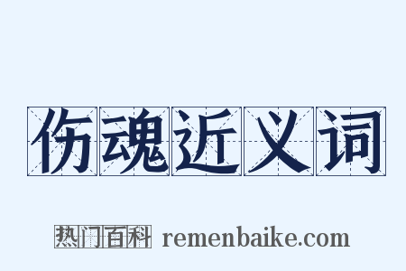 伤魂近义词是什么意思的图片